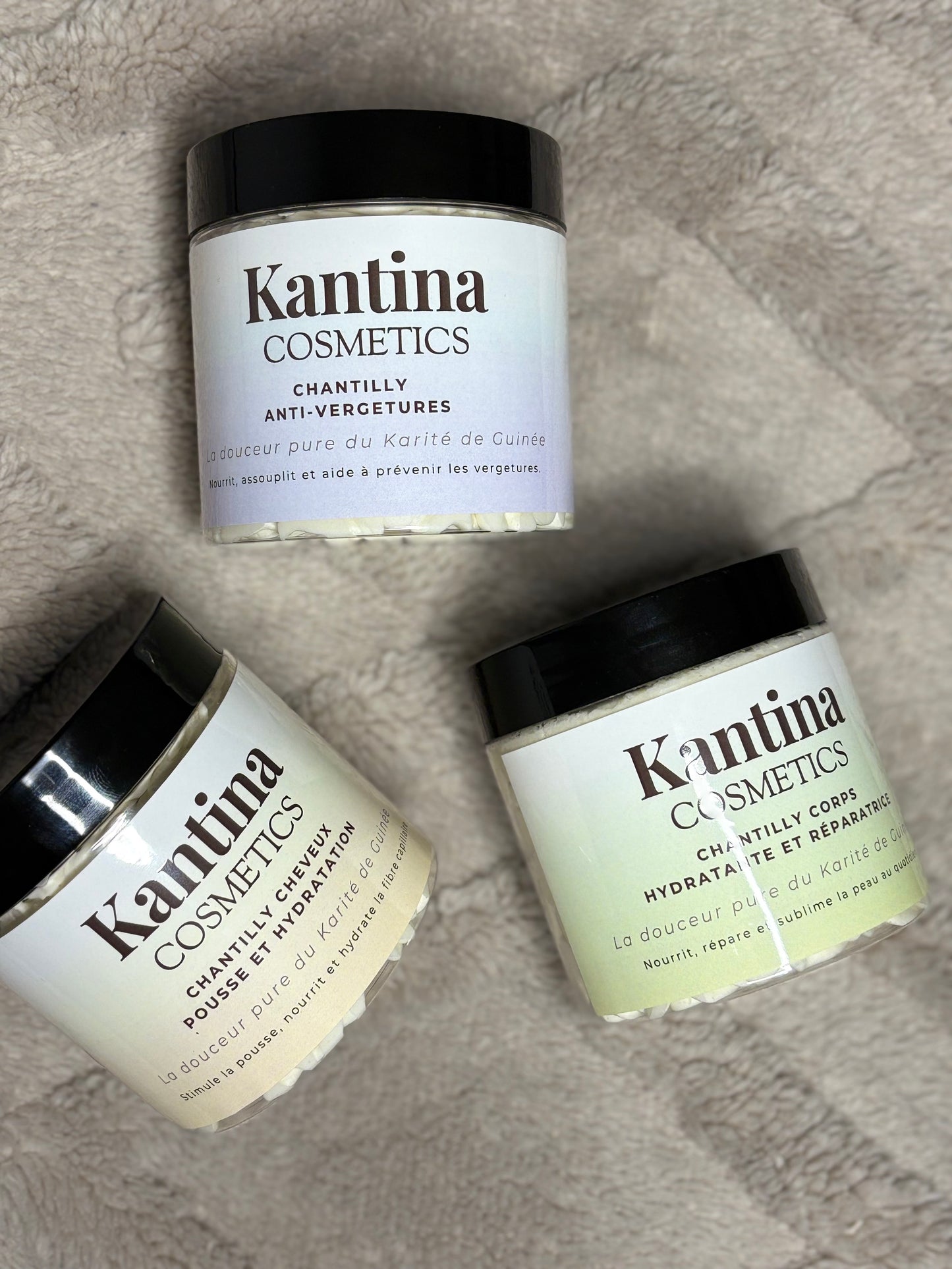 Trio bien-être (cheveux, corps et anti-vergetures)